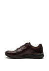 Ecco Mens Irving Leather Shoe, Coffee Brown