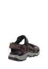 Ecco Men’s Yachtan Velcro Sandal, Brown