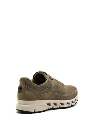 Ecco Mens Gore-Tex Leather Trainer, Khaki