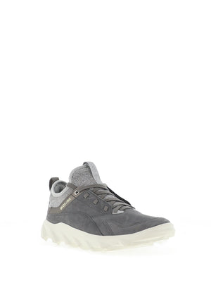 Ecco Womens MX Nubuck Leather Trainer, Grey
