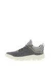 Ecco Womens MX Nubuck Leather Trainer, Grey