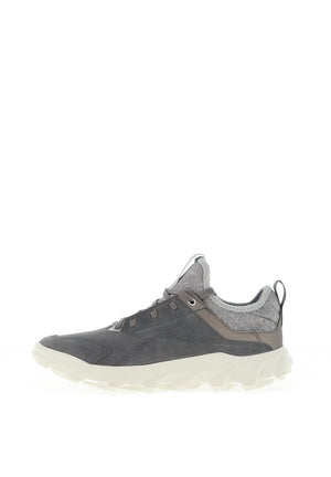 Ecco Womens MX Nubuck Leather Trainer, Grey