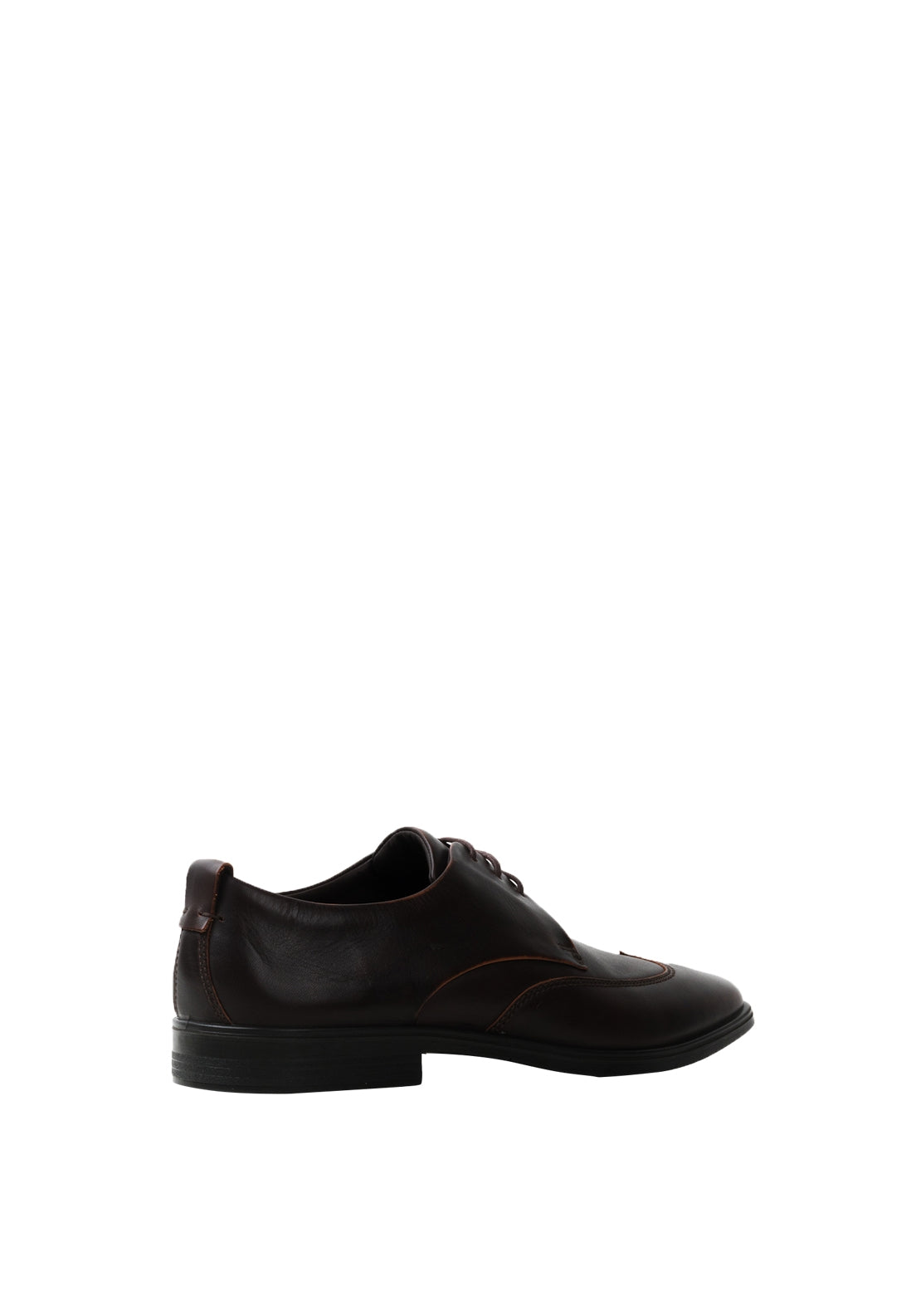 Ecco Mens Melbourne Leather Shoe, Brown