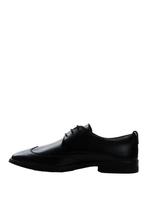 Ecco Mens Melbourne Leather Shoe, Black