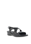 Ecco Leather Criss Cross Sandals, Black
