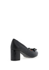 Bioeco by Arka Leather Block Heel Shoes, Black