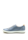 ECCO Soft 7 Classic Lace Up Comfort Trainer, Blue
