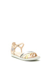 Ecco Womens SIMPIL Strappy Minimalist Sandal, Lemon Multi