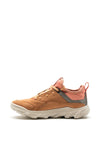 Ecco Womens MX Nubuck Leather Trainer, Pink