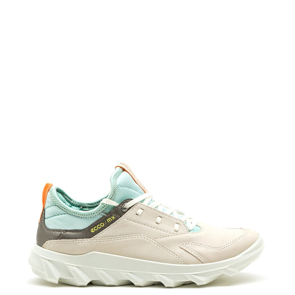 Ecco Womens MX Nubuck Leather Trainer, Cream McElhinneys