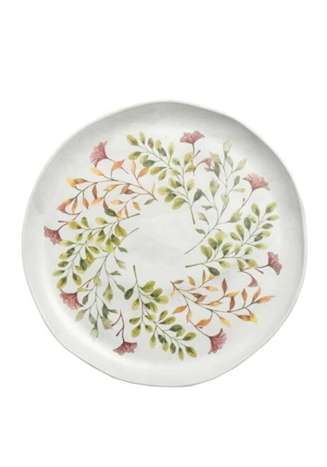 Eddingtons Mediterranean Garden 36cm Serving Platter, White Multi