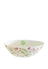 Eddingtons Mediterranean Garden Salad Serving Bowl, Green Multi