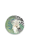 Eddingtons Lush Jungle Cockatoo Side Plate, Green Multi