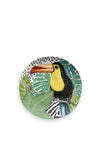 Eddingtons Lush Jungle Toucan Side Plate, Green Multi