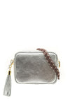 Elie Beaumont Resin Chain Strap Crossbody Bag, Silver