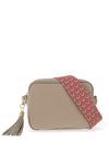 Elie Beaumont Pebbled Leather Crossbody Bag, Taupe