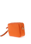 Elie Beaumont Pebbled Leather Crossbody Bag, Orange