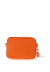 Elie Beaumont Pebbled Leather Crossbody Bag, Orange