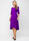 Ella Boo Frill Hem Wrap Dress, Purple