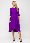 Ella Boo Frill Hem Wrap Dress, Purple