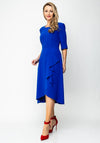 Ella Boo Frill Hem Wrap Dress, Royal Blue