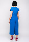Ella Boo Wide Leg Culotte Jumpsuit, Ocean Blue
