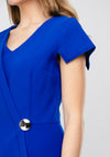 Ella Boo Wrap Panel Jumpsuit, Royal Blue