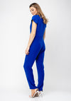Ella Boo Wrap Panel Jumpsuit, Royal Blue