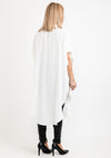 I.nco Oversized Sleeveless Shirt Dress, White