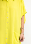Inco Oversized Sleeveless Shirt Dress, Lime