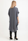 Inco Oversized Sleeveless Shirt Dress, Slate Grey