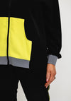 I.nco Colour Block Light Weight Zipped Jacket, Black Multi