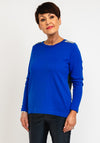 I.nco Printed Back Pullover, Royal Blue Multi
