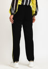 I.nco Piped Stripe Casual Trousers, Black & Lime