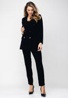 Ella Boo Double Breasted Trouser Suit, Black