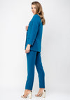 Ella Boo Double Breasted Trouser Suit, Teal Blue