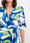 Ella Boo Bold Colour Print Maxi Dress, Blue Multi