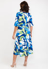 Ella Boo Bold Colour Print Maxi Dress, Blue Multi