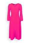Ella Boo Seam Line Waist Maxi Dress, Hot Pink