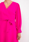 Ella Boo Cut Out Sleeve Maxi Dress, Hot Pink