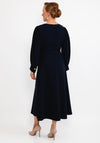 Ella Boo Cut Out Sleeve Maxi Dress UK Size 10, Navy