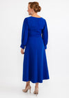 Ella Boo Cut Out Sleeve Maxi Dress, Royal Blue