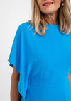 Ella Boo Drape Side Detail Maxi Dress, Ocean