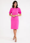 Ella Boo Cape Sleeve Pencil Midi Dress, Pink