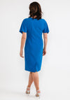 Ella Boo Cape Sleeve Pencil Midi Dress, Blue