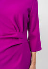 Lizabella Ruched Bodice Pencil Dress, Fuschia Purple