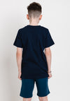 Ellesse Boys Greccio Short Sleeve Tee, Navy