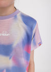 Ellesse Girls Cindra Print Crop Tee, Lilac Multi