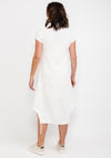 Elsewhere Cowl Neck Knit Casual Dress, Off White