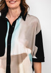 Elsewhere Abstract Print Blouse, Black Multi